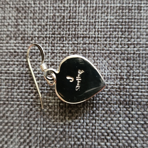 NWOT Native American Navajo Kingman Turquoise & Sterling Earrings 💙 - Picture 6 of 9